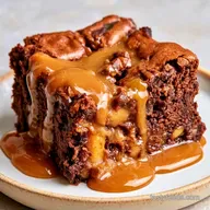 Apple Brownies with Maple Glaze