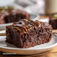 Salted Caramel Zucchini Brownies: Fudgy & Moist