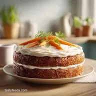 Classic Carrot Cake with Cream Cheese Frosting for 12 Servings