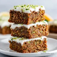 Frosted Zucchini Spice Bars with Cream Cheese Frosting
