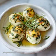 Duck Egg Recipe with Garlic and Herbs in 12 Min