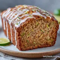 Glazed Banana Zucchini Bread: Velvety