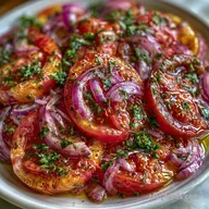 Zesty Heirloom Tomato Herb Salad