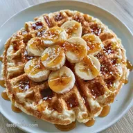 Caramelized Banana Waffles