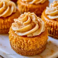Mini Pumpkin Cheesecakes with Graham Crust