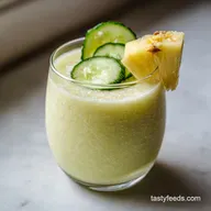 Delicious Pineapple Cucumber Smoothie: Velvety and Frosty