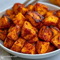 Roasted Sweet Potatoes IndianSpiced for 4