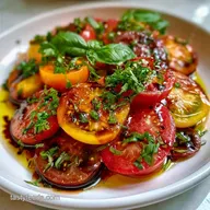 Salted Heirloom Tomatoes with Balsamic Vinegar
