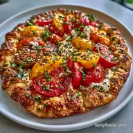 Savory Heirloom Tomato Galette with Goat Cheese