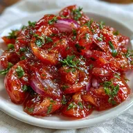 Simple Tomato Salad with Fresh Basil
