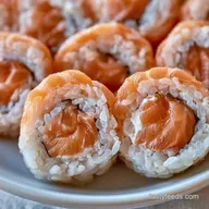 Smoked Salmon Philadelphia Roll with Cucumber