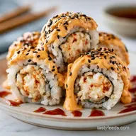 Healthy Spicy Crab Sushi Roll