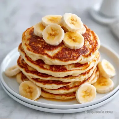 3 Ingredient Banana Pancakes in 15 Min Recipe Card