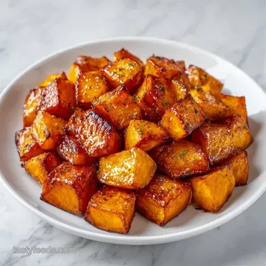 Roasted Sweet Potatoes: Caramelized Recipe Card