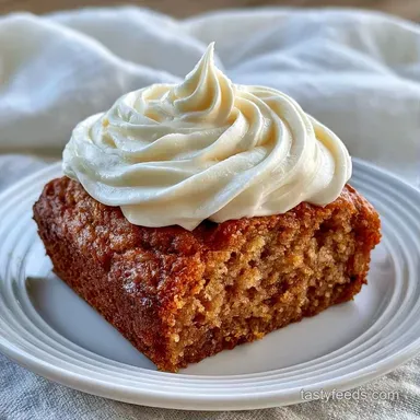 Banana Cake With Cream Cheese Frosting Recipe Card