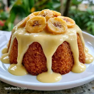 Banana Pudding Cake with Cake Mix Recipe Card