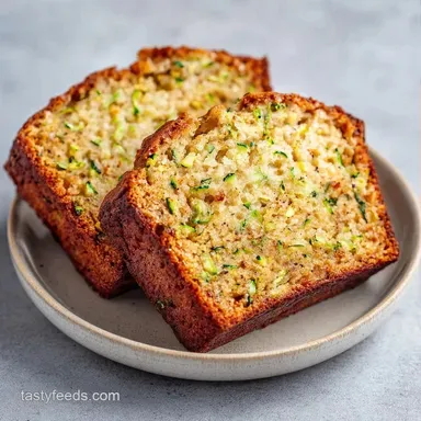 Banana Zucchini Loaf for 8 Servings Recipe Card