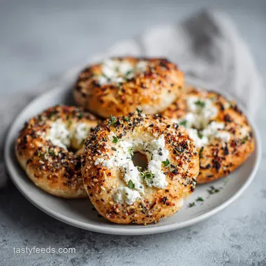 Best Cottage Cheese Bagels Recipe for 4 Servings