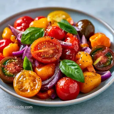 Black Pepper Tomato Salad in 10 Minutes Recipe Card