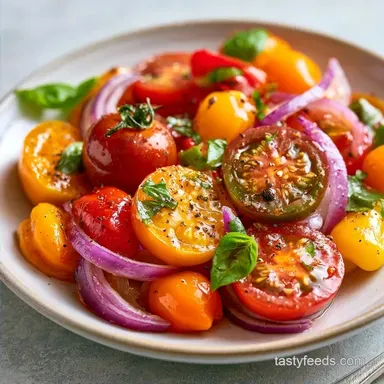 Black Pepper Tomato Salad in 10 Minutes