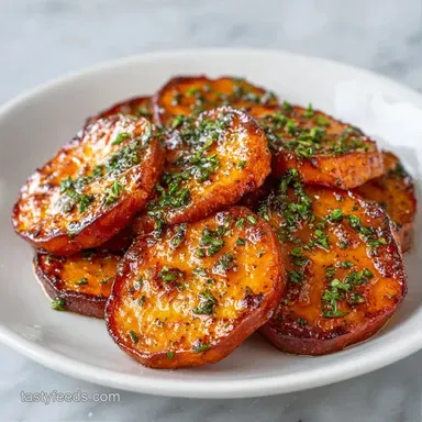 Butter Roasted Sweet Potatoes for 8 Recipe Card