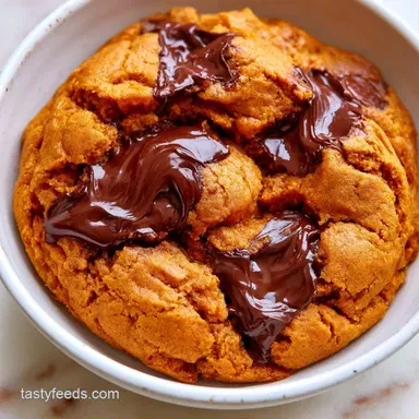 Chewy Pumpkin Chocolate Chip Cookies: 20m Recipe Card
