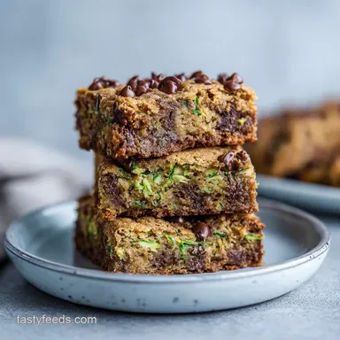 Chocolate Chip Zucchini Cookie Bars (45 Min Total) Recipe Card