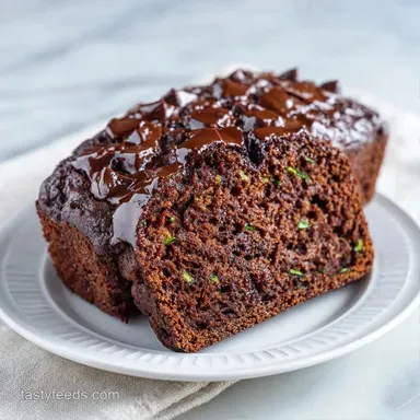 Chocolate Zucchini Loaf for 12 Slices Recipe Card