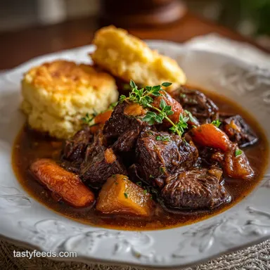 Beef Stew Recipe: Tender Beef in 3 Hours Recipe Card