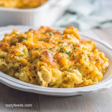 Classic Tuna Noodle Casserole Recipe in 40 Minutes Recipe Card