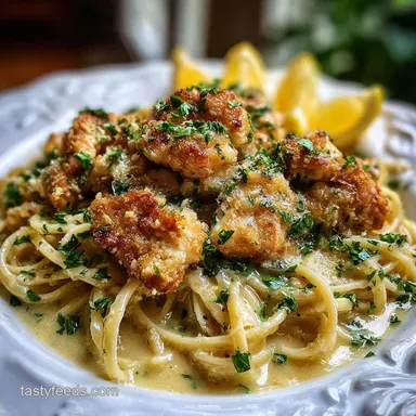 Olive Garden Chicken Scampi Recipe in 30 Minutes Creamy Recipe Card