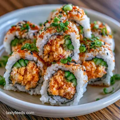 Creamy Crab Cream Cheese Sushi Recipe Card