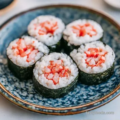Crab Stick Sushi in 40 Minutes Recipe Card