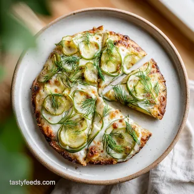 Dill Pickle Pizza Recipe 2 for 4 Servings Recipe Card
