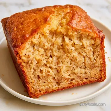 Easy Banana Cake for 12 Slices Recipe Card