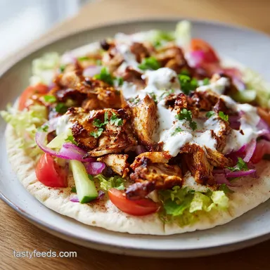 Easy Chicken Shawarma Recipe for 4 Servings with Crispy Edges