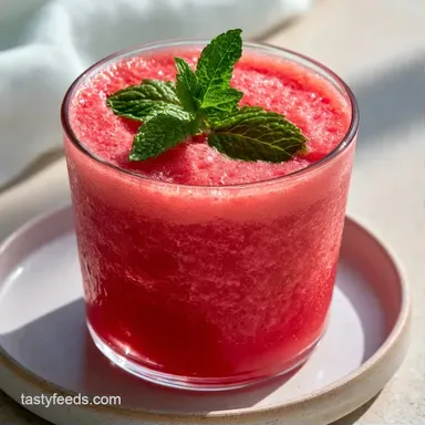 Easy Homemade Watermelon Juice: 8 Cups Recipe Card