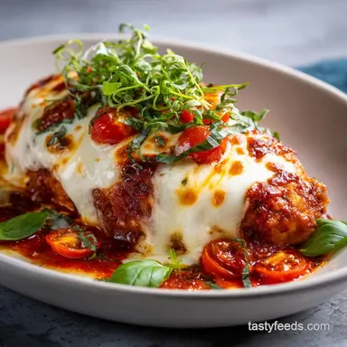 Easy Keto Chicken Parmesan Recipe for 4 Servings Recipe Card