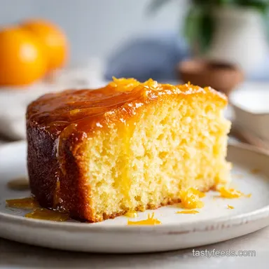 Easy Moist Orange Cake Recipe: Tender Citrus Dessert in 65 Minutes Recipe Card