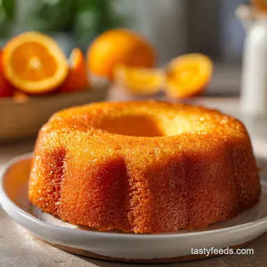 Easy Moist Orange Cake Recipe: Tender Citrus Dessert in 65 Minutes