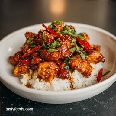 Fiery Dragon Chicken Recipe in 35 Minutes Recipe Card