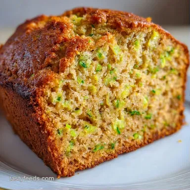 Zucchini Banana Bread: Food Processor Recipe Card
