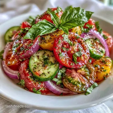 Fresh Herb Tomato Salad in 15 Minutes