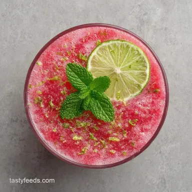 Fresh Watermelon Lime Juice in 10 Minutes Recipe Card