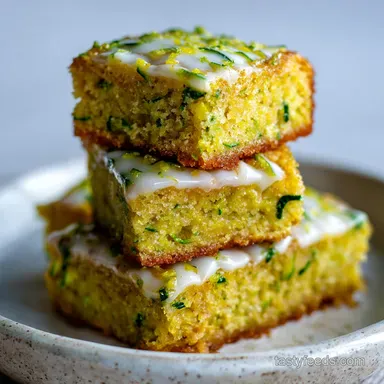 Frosted Zucchini Spice Bars for 24 Bars Recipe Card