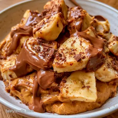 Frozen Banana Bark with Peanut Butter Recipe Card