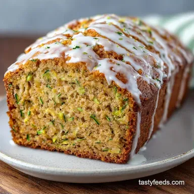 Glazed Banana Zucchini Bread: Velvety Recipe Card