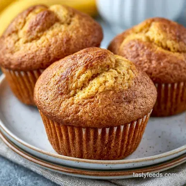 Gluten Free Banana Muffins in 30 Minutes Recipe Card