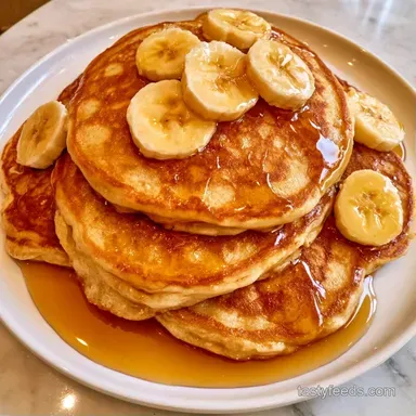 Gluten Free Banana Pancakes in 20 Minutes Recipe Card