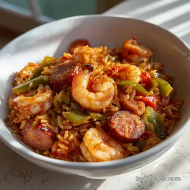 Jambalaya in 30 Minutes Recipe Card